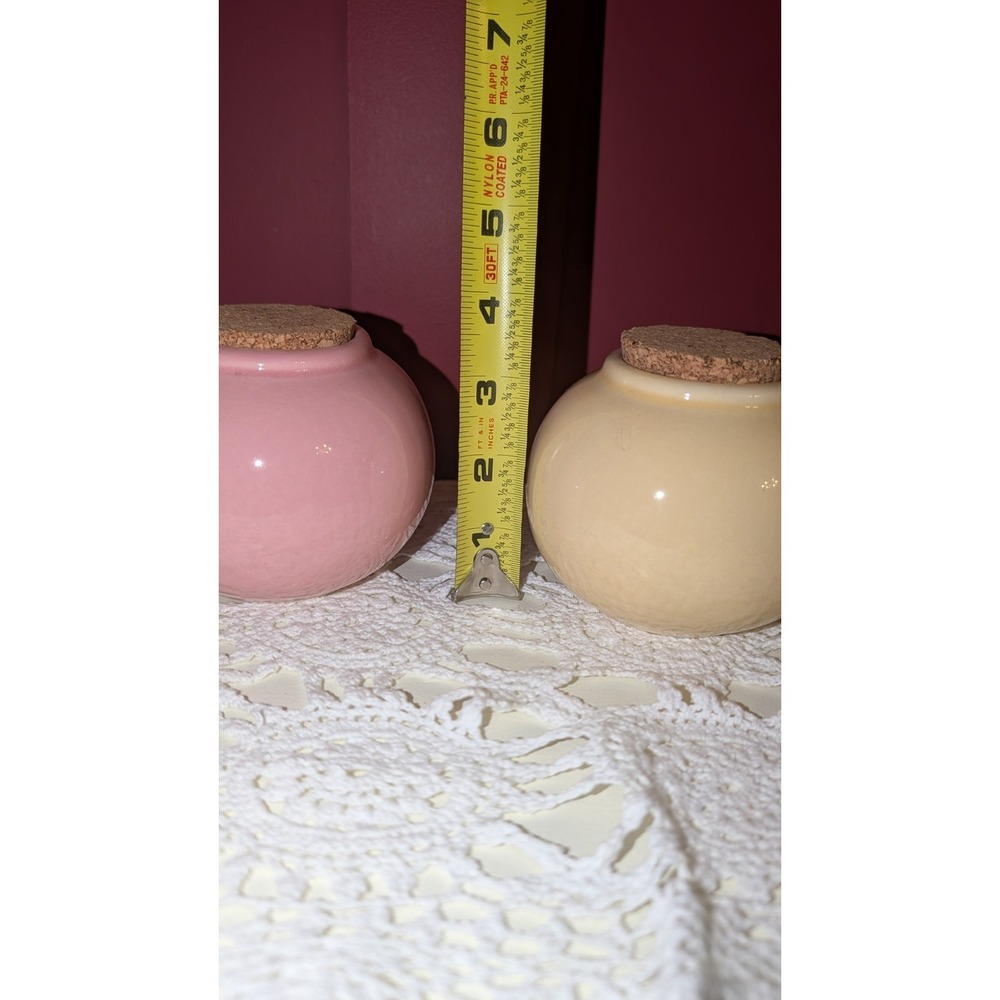 Vintage Girls Night Out Mall Money Set Of 2 Corked Savings Jars - Picture 4 of 6